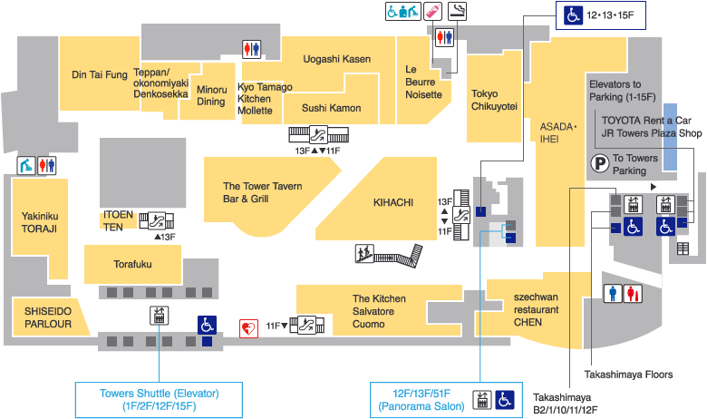 TOWERS floor map