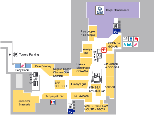 JR GATE TOWER floor map