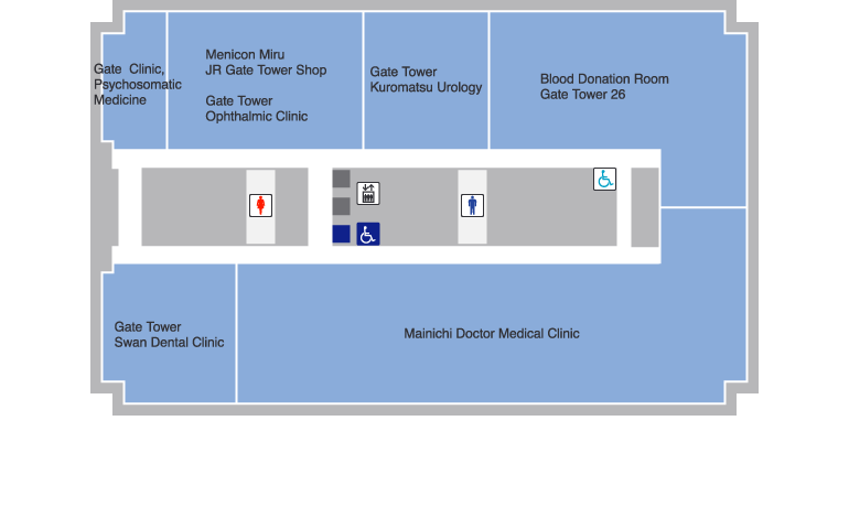 JR GATE TOWER floor map