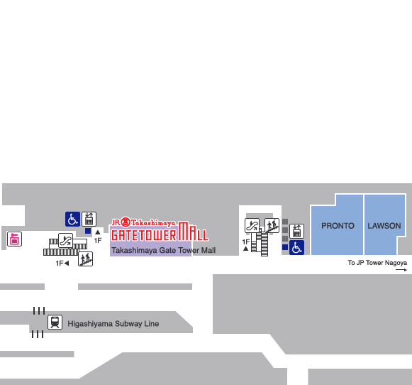 JR GATE TOWER floor map