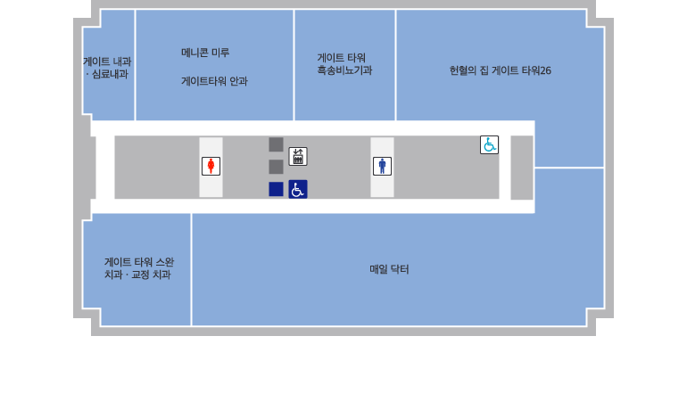 JR GATE TOWER 층별 지도