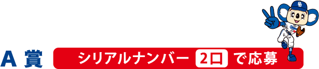 A賞 シリアルナンバー2口で応募