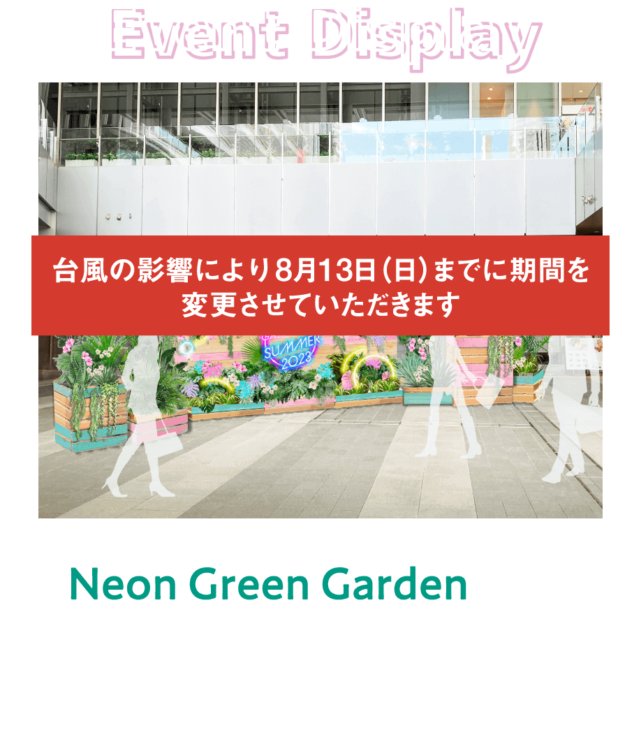 Summer Display Neon Green Garden 