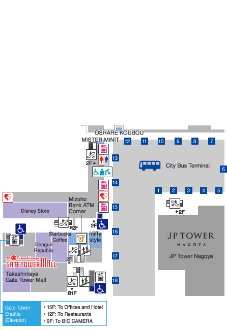 JR GATE TOWER  floor map