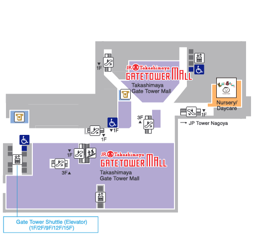 JR GATE TOWER floor map