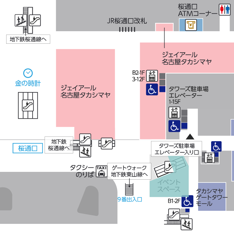 JRゲートタワーイベントスペース　マップ
